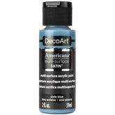 DECOART AMERICANA MULTI SURFACE SATIN ACRYLIC PAINT - 59 ML (2 OZ) - SLATE BLUE (580)