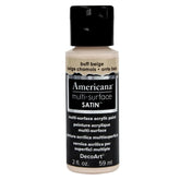 DECOART AMERICANA MULTI SURFACE SATIN ACRYLIC PAINT - 59 ML (2 OZ) - BUFF BEIGE (509)