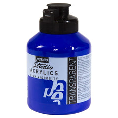 PEBEO HIGH VISCOSITY STUDIO ACRYLICS - DARK ULTRAMARINE BLUE (15) - JAR OF 500 ML