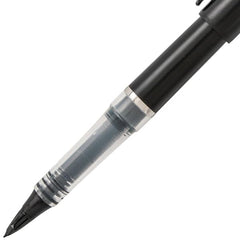 Pentel Tradio Stylo Fountain Pen | Plastic Ribbed Body | Sleek Black Body | Black Ink, Pack of 1