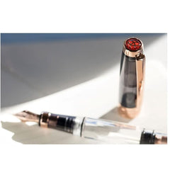 TWSBI Diamond 580 Fountain Pen Smoke ROSE GOLD II With ARISTA A6 DIARY (FINE)