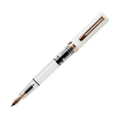 TWSBI ECO White with Rose Gold Trim Fountain Pen WITH Free ARISTA A6 NOTEBOOK (MEDIUM)