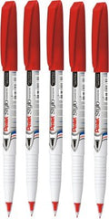 Pentel Stylo Fountain Pen, 10 Pcs, Red