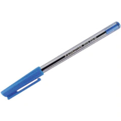 Staedtler Stick 430 M- 3 Medium Ballpoint Pen - Transparent Body, Blue Ink, Pack Of 10