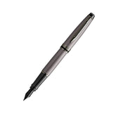 Waterman EXPERT METALLIC SILVER WITH RUTHENIUM TRIM FOUNTAIN PEN – FINE NIB
