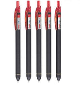 Pentel Energel Click Roller Gel Pen By DTL Company (Red, 10 Pcs)
