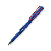 Lamy SAFARI BLUE WITH RED CLIP FOUNTAIN PEN
