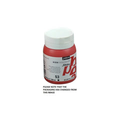 PEBEO HIGH VISCOSITY STUDIO ACRYLICS - DARK CADMIUM RED HUE (53) - JAR OF 500 ML