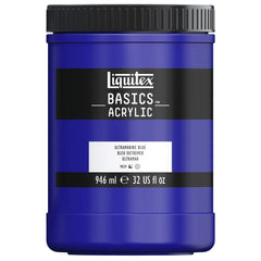 LIQUITEX BASICS ACRYLIC COLOUR - JAR OF 946 ML - ULTRAMARINE BLUE (380)