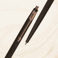 Parker Insignia Matte Black Gold Trim Ball Pen