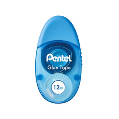 Pentel Transparent Glue Tape | Non-Toxic & Strong Adhesive Tape | 12M Long Lasting Tape | 6mm x 12m | Pack of 2