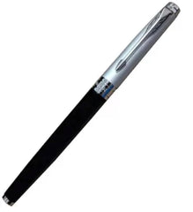Parker Aster Silver Black Chrome Trim Roller Ball Pen