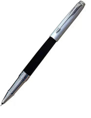 Parker Aster Silver Black Chrome Trim Roller Ball Pen