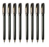 Pentel Energel Roller Ball Pen Set - Pack of 8 (Black)