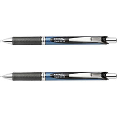 Pentel EnerGel Deluxe RTX Retractable Needle Tip Liquid Gel Pen - Pack of 2, Black