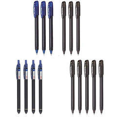 Pentel Energel Roller Gel Pen Set (Pack of 6: 3 Blue + 3 Black) & (Pack of 4 Blue) & (Pack of 5 Black).