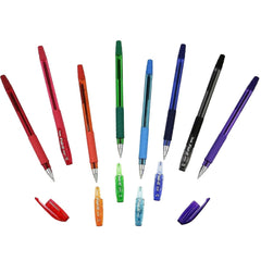 Pentel IFeeL-It 0.7 MM Medium Tip Ballpoint Pen | Low Viscosity Ink For Smooth Writing Feel | Rubber Grip For Comfortable Writing | Blue, Pack Of 10 (BX487)