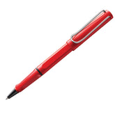 LAMY Safari Medium Tip Roller Ball Pen | Sturdy Plastic, Shiny Red | Metal Clip, Ergonomic Grip Refillable Pen Rollerball Refill M 63 Blue, Waterproof Brand: Lamy