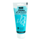 PEBEO HIGH VISCOSITY STUDIO ACRYLICS - TURQUOISE BLUE (30) - TUBE OF 100 ML