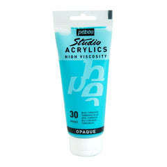 PEBEO HIGH VISCOSITY STUDIO ACRYLICS - TURQUOISE BLUE (30) - TUBE OF 100 ML
