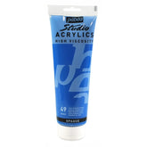 PEBEO HIGH VISCOSITY STUDIO ACRYLICS - OPAQUE PRIMARY CYAN (49) - TUBE OF 250 ML