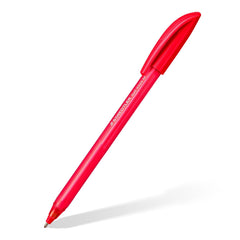 STAEDTLER Triangular Stick Ballpoint Pen, Line Width M Approx. 1.00 mm, for Relaxed Writing, 10 Ballpoint Pens in Assorted Colours in Cardboard Case, 4320 MC10