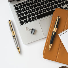 Cross Edge Sonic Titanium Lacquer with Gold PVD Appointments Selectip® Rollerball Pen | Luxury Gift For Men and Women