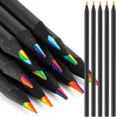 AMENDAS 12 Colors Rainbow Pencils for Kids and Adults, Multi-Colored Wooden Pencils for Drawing, Sketching, and Coloring, Pre-Sharpened Art Supplies for Boys and Girls