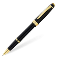 Cross Bailey Light Polished Black Resin and Gold Tone Rollerball Pen AT0745-9
