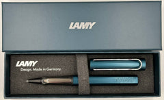 Lamy ALSTAR ROLLER BALL PEN PETROL COLOR-METAL ANODIZED BODY WITH M-63 BLACK REFILL
