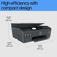 HP Smart Tank 530 All-in-one WiFi Colour Printer with ADF (Upto 18000 Black and 8000 Colour Pages Included in The Box). - Print, Scan & Copy for Office/Home