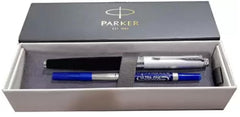 Parker Aster Silver Black Chrome Trim Roller Ball Pen