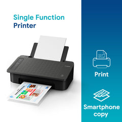 Canon Pixma TS307a Single Function Wireless Inkjet Colour Printer (Black), Standard