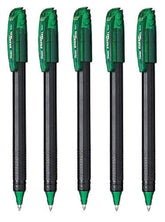 Pentel Energel BL417 Roller Gel Pen | Quick Drying & Smudge-Proof Ink | 0.7mm Smooth Metal Tip | Set Of 5 Pens, Green Ink