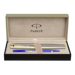 Parker Odyssey Brushed Metal GT Roller Ball Pen, Gold Metal