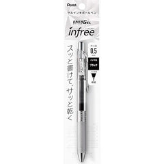 Pentel XBLN75TL-A EnerGel Ink Ballpoint Pen, In-Free, 0.02 inches (0.5 mm), Black