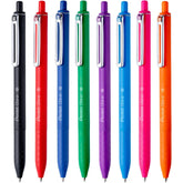 Pentel IZee Click 0.7 MM Retractable Ball Point Pen | Honeycomb Grip for Better Control & Stress-Free Writing | Metal Clip for Professional Look | Blue, Pack of 8 (BX467)