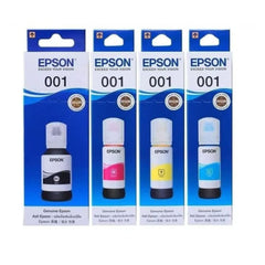 Epson 001 Ink 4 Colors For (L4150,L4160,L6160,L6170,L6190) (Set Of 4),Multi-Color Pack