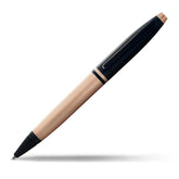 Cross Calais Brushed Rose Gold Plate and Black Lacquer Ballpoint Pen AT0112-27