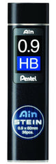 Pentel Ain Stein Mechanical Pencil Lead, 0.9mm HB, 36 Pieces (C279-HB), Ink Color-Black