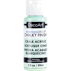 DECOART AMERICANA DÉCOR - CHALKY FINISH - ULTRA MATTE PAINT - 59 ML (2 OZ) BOTTLE - REFRESHING (13)