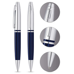 Cross Calais Chrome Ball Pen, Blue