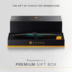 Cross Calais Matte Green and Black Lacquer Rollerball Pen