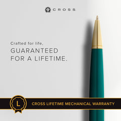 Cross Bailey Light Polished Green Resin and GT Ballpoint Pen AT0742-12