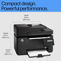 HP MFP M128fn LaserJet Printer: Print, Copy, Scan, Automatic Document Feeder, Ethernet, Fast Printing Upto 20ppm, Easy and Secure Setup, 3 Year Warranty