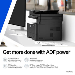 HP 323sdnw Auto Duplex WiFi Laser Printer (New Launch) with ADF, Print Scan Copy, LCD Display, 30 PPM, 256 MB Memory, BlackHP 323sdnw Auto Duplex WiFi Laser Printer (New Launch) with ADF, Print Scan Copy, LCD Display, 30 PPM, 256 MB Memory, Black