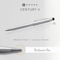 Cross Century II Ballpoint Pen, Lustrous Chrome
