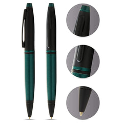 Cross Calais Matte Green Black Lacquer Ballpoint Pen AT0112-25