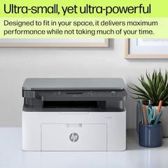HP Laser MFP 1188a, Print, Copy, Scan, Hi-Speed USB 2.0, Up to 21 ppm, 150-sheet Input Tray, 100-sheet Output Tray, 10,000-page Duty Cycle, 1-Year Warranty, Black and White, 715A2A