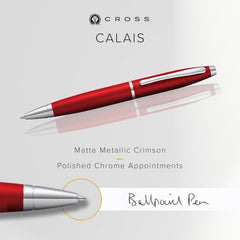 Cross Unisex Lacquer Metallic Ballpoint Pen (Red_Free Size)